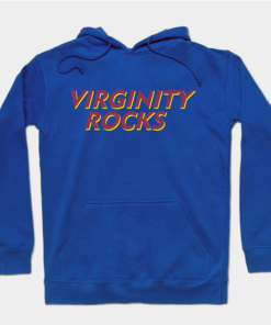 Virginity Rocks Hoodie royal blue for unisex