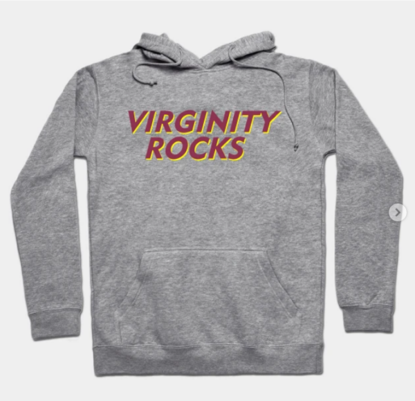 Virginity Rocks Hoodie vintage heather for unisex