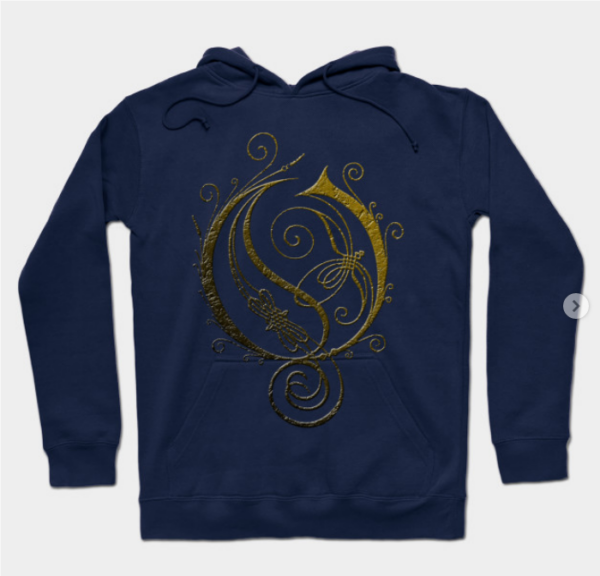 opeth Hoodie navy for unisex