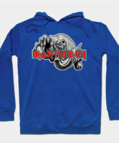 ron Maiden Hoodie royal blue for unisex
